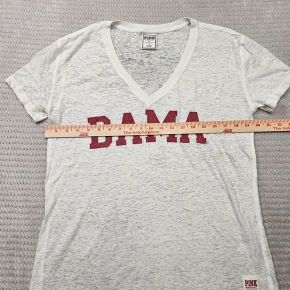 Women's Victoria Secret Pink BAMA Game Day sheer Shirt Size Small (spot) - Picture 11 of 16